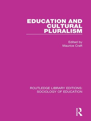 cover image of Education and Cultural Pluralism